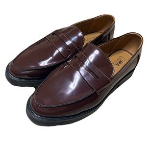 MIA Amore Burgundy Patent Loafers – Lug Sole – Size 8.5 (Men’s or Women’s)